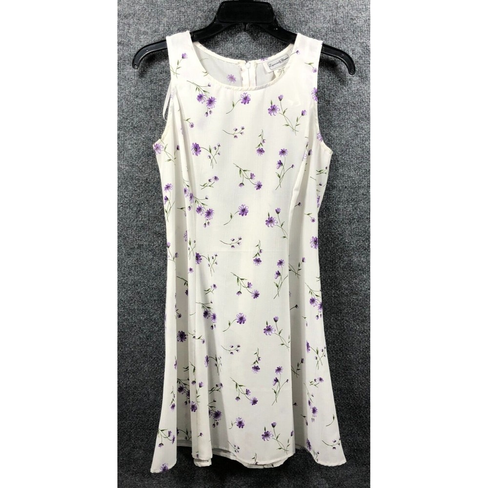 ESPECIALLY‎ YOURS Dress Women's Size 5/6  Fit And Flare A line Casual Floral Tie